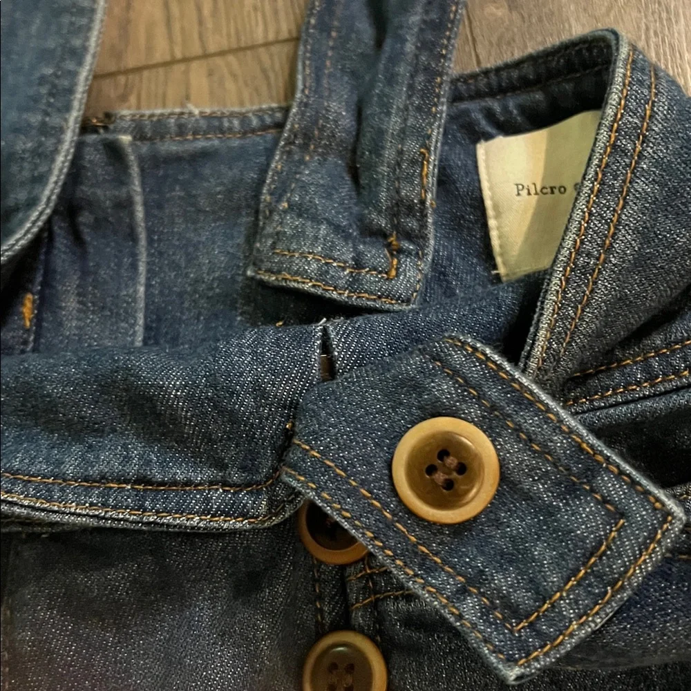 Anthropologie Blue Women's Jeans Overalls - Picture 4 of 5